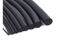 Square Silicone Rubber Seal Strip, EPDM Rubber Foam Solid O-Ring Sealing Strip Round Rod Black 2.3-26mm x 1m/5m(4mm 5m)