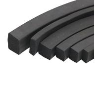 Square Silicone Rubber Seal Strip, EPDM Rubber Foam Square Sealing Strip 1m Length for Cabinet Door Seal Black Multiple Sizes(2x20mm)