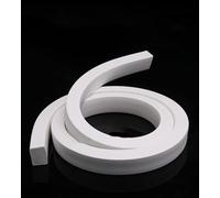 Square Silicone Rubber Seal Strip, Foaming Silicone Seal Strip White 10x10mm-30x30mm 1m(15x15mm)