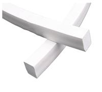 Square Silicone Rubber Seal Strip, Rubber Gasket Strip White Silicone Sponge 4x4mm-30x30mm(10x10mm)