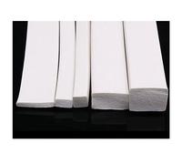 Square Silicone Rubber Seal Strip, Silicone Sponge Sealing Strip White Multiple Sizes 1 Meter(30x30mm)