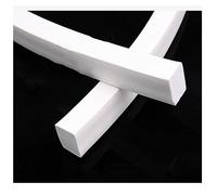 Square Silicone Rubber Seal Strip, Square White Silicone Rubber Foamed Sponge Seal Gasket Strip 4x4mm-30x30mm 1 meter(25x25mm)