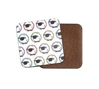 Square Single Coaster - Cute Sheep Farm Animals Pastel Teen Girls Gift #75431