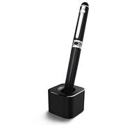 Square Single Pen Holder, Mini Aluminium Alloy Pen Stand Toothbrush Holder Desktop Organizer for Office School Home