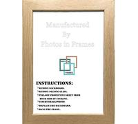Square Size Poster Picture Photo Frame Black/Oak/Silver/White (12"X12", Oak)