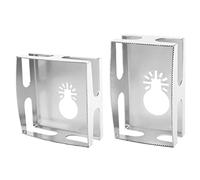 Square Slot Cutter, One Step in Place Stainless Steel Rectangle Milling Cutter Socket Slot Cutter Carving Quickly for Drywall Plastic Wood Or Low-Voltage Electrical Boxes Oscillating Tools