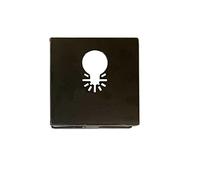 Square Slot Cutter, Stainless Square Slot Cutter, Socket Slot Cutter Carving One Step in Place for Oscillating Multi-Tools for Drywall, Plastic Metal, Wood-Black