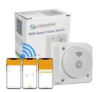 Square Smart WiFi Timer Switch - Remotely Control, Schedule On/Off & Countdown Timers via SmartLife App; Alexa & Google Home Compatible