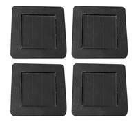 Square Solar Light Replacement Cover, 7.1cm Black Cap