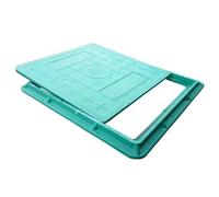 Square Solid Top Cover for Yard Turf, Recessed Manhole Sewage Basin Lid, Parks Greening Invisible Flush-Fit Cover