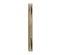 Square Spindle for Door Handles, 85-130 mm Adjustable Length, 8 mm Galvanised Iron Push Pin with Notched Ends, Zinc-Plated Square(95mm)