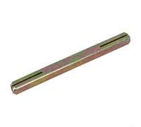 Square Spindle for Door Handles, 85-130 mm Adjustable Length, 8 mm Galvanised Iron Push Pin with Notched Ends, Zinc-Plated Square(105mm)