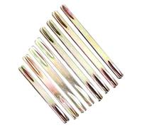 Square Spindle for Door Handles, 85-130 mm Adjustable Length, 8 mm Galvanised Iron Push Pin with Notched Ends, Zinc-Plated