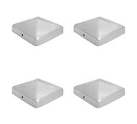 SQUARE STAINLESS STEEL A2 PYRAMID FENCE/GATE POST CAP TOP 100mm x 100mm 4 Inch