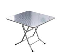 Square Stainless Steel Folding Table, Folding Stainless Steel Table, Folding Prep Table, Portable Versatile Collapsible Table, Stable and Durable, Saving Space, for Restaurant Kitchen Home and Hotel(7