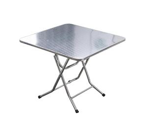 Square Stainless Steel Folding Table, Folding Stainless Steel Table, Folding Prep Table, Portable Versatile Collapsible Table, Stable and Durable, Saving Space, for Restaurant Kitchen Home and Hotel(7