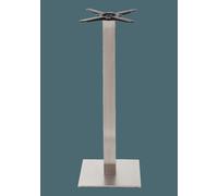 Square stainless steel table base - Medium 1050 mm netfurniture Silver One Size