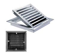 Square Stainless Steel Vent Grille with Removable Filter Mesh, Weatherproof Louver Air Return Vent Cover for Home/Shed/Garage/Roof(23x23in/58x58cm)