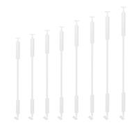 Square Stair Baluster Posts, Adjustable Railing Spindles, Minimalist Design, With Wall Mount Support, For Deck Steps Balcony(White,75cm/29.5in/2.5ft)