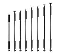 Square Stair Baluster Posts, Adjustable Railing Spindles, Minimalist Design, With Wall Mount Support, For Deck Steps Balcony(Balck,165cm/65in/5.4ft)