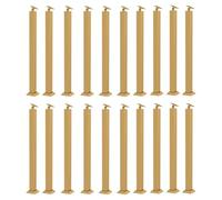 Square Stair Baluster Posts with Flat & Adjustable 270° Angle Bracket,Metal Hand Railing Spindles,Indoor Stair Railing Kits for Deck,Balcony,Indoor and Outdoor Decor(Size:90cm/35.4in,Color:20 Pack)