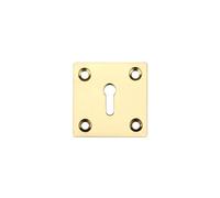 Square Standard Profile Escutcheon 50mm - Polished Brass