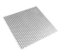 Square Steel Drain Cover 5mm Hole Outdoor Indoor Shower Drain Cover, Garden Leaf Guard Metal Drainage Network to Stop Leaves & Debris