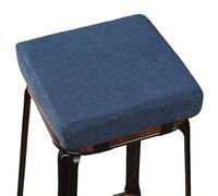 Square Stool Cushion 10/11/12/14/16 Inch with Ties, Seat Chair Cushion Pad, Anti-Slip Thick Soft Chair Pad, Elastic Bar Stool Chair Cushions(1,14x14x3in/35x35x8cm)
