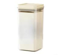 Square Storage Jar PET ABS Silicone Wide Mouth Design Square(2.3L) | for one-touch press mechanism, secure airtight lock, prevents spills, for ideal for dry goods, easy operation