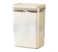Square Storage Jar PET ABS Silicone Wide Mouth Design Square(3.4L) | for one-touch press mechanism, secure airtight lock, prevents spills, for ideal for dry goods, easy operation