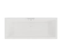 Square Straight Double Ended Bath | White | Acrylic | 1700mm x 750mm