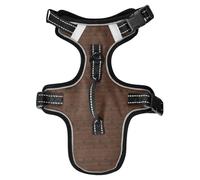 Square Striped Dark Brown Reflective Dog Vests for Large for Dachshund Walking Cute Cat Harnesses chalecos para Perros