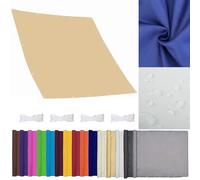 Square Sun Shade Sail 1x1.2m Waterproof UV-Resistant Weatherproof Multifunctional Shade Canopy for Patio & Garden Colors with Rope Cream Color