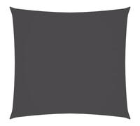 vidaXL Sunshade Sail Oxford Fabric Square 6x6 m PU-coated UV rainproof Anthracite
