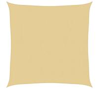 vidaXL Sun Shade Sail Awning Canopy Cover Sand 3.6x3.6 m 100% Polyester Oxford