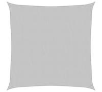 vidaXL Sun Shade Sail Awning Canopy Light Grey 3.6x3.6 m 100% Polyester Oxford