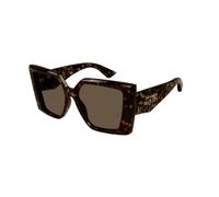 Square Sunglasses- female- Alexander McQueen- Sunglasses- Brown- 56 MM- Accessories 56 MM