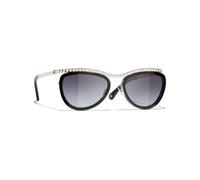 Square Sunglasses, female, Chanel, Sunglasses, Black, 55 MM, Accessories 55 MM