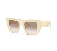 Miu Miu MU B05S 21D90L Woman Sunglasses Acetate White Brown Squared Normal Shaded