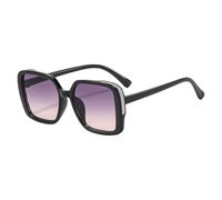 Square Sunglasses Oversized Frame with Gradient Tinted Lenses, Polycarbonate Frame and Lens Shades for Outings Youth Square Sunglasses Gradient Lens Oversized Polycarbonate Outdoor Eyewear Sunny