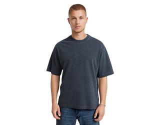 Square T-shirt over-dyed in the center of the chest G-Star Bleu M