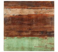 Square Table Top 80x80 cm 15-16 mm Solid Reclaimed Wood
