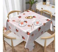 Square Tablecloth 54X54 Inch - Waterproof Table Protector for Brunch Buffet Wedding Printed Pattern Color 152X152