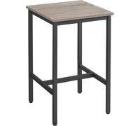 Square Tall Bar Table, Heavy-Duty Steel Frame, 60x60 cm for Living Room