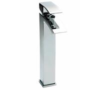 Square Tall Mono Basin Mixer Tap Chrome Balterley Silver One Size