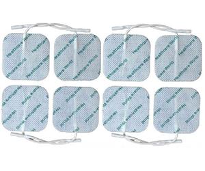 Square TENS Pad, TENS Electrode Self Adhesive Replacements "5cm X 5cm" pad for Soreness, chronic, post surgical, back neck, joint pain compatible with Beurer, medfit, Lloyds,obi, Elle,Femme pack of 8