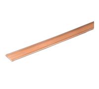 Square Thin Panel Copper Flat Bar Electrical Conductivity, Heat Transfer T2 Pure Copper Plate Strip 1piece(300 * 2 * 6MM)