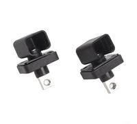 Square Through Wall Terminal Block 80 Amp Heavy Duty Copper Bus Bar For Solar Power Bank Connection With Dust Proof Black(Black)