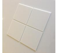 Square Tiles by Super Cool Creations, White - Pack of Ten - 5cm x 5cm