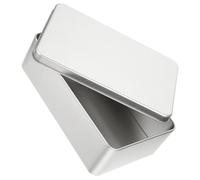 Square Tinplate Gift Box for Tiramisu and Biscuits | Silver Finish, Reusable Decorative Design, Easy-open Closure, Practical Storage for Bakery Items and Sweets